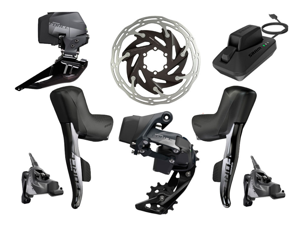 Sram Force E-tap Axs 2x Grupo Hidro Flat Mount Sram Force E-tap Axs 2x Grupo Hidro Flat Mount