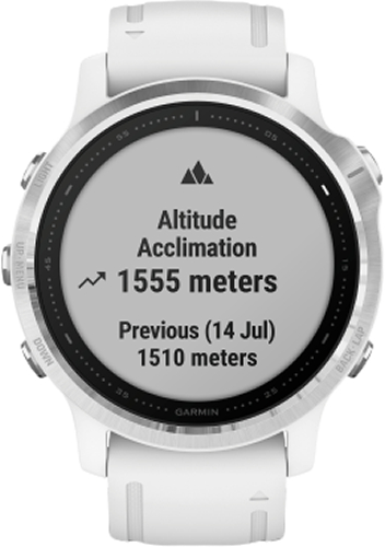 Garmin Fenix 6S Plata-Blanco con Correa Blanca Garmin Fenix 6S Plata-Blanco con Correa Blanca