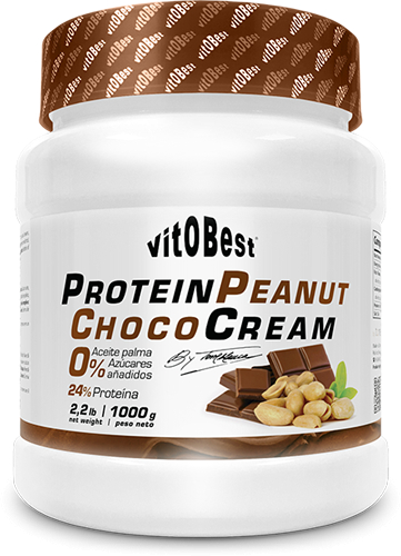 VitOBest Crema de Cacahuete con Chocolate Proteica Torreblanca 1 kg VitOBest Crema de Cacahuete con Chocolate Proteica Torreblanca 1 kg