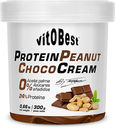 VitOBest Crema de Cacahuete con Chocolate Proteica Torreblanca 1 kg VitOBest Crema de Cacahuete con Chocolate Proteica Torreblanca 1 kg
