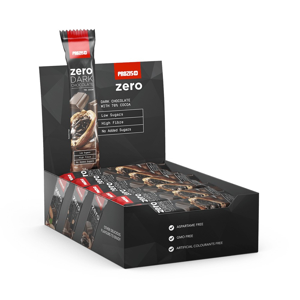 Prozis 24 X Zero Dark Chocolate 30 G Prozis 24 X Zero Dark Chocolate 30 G