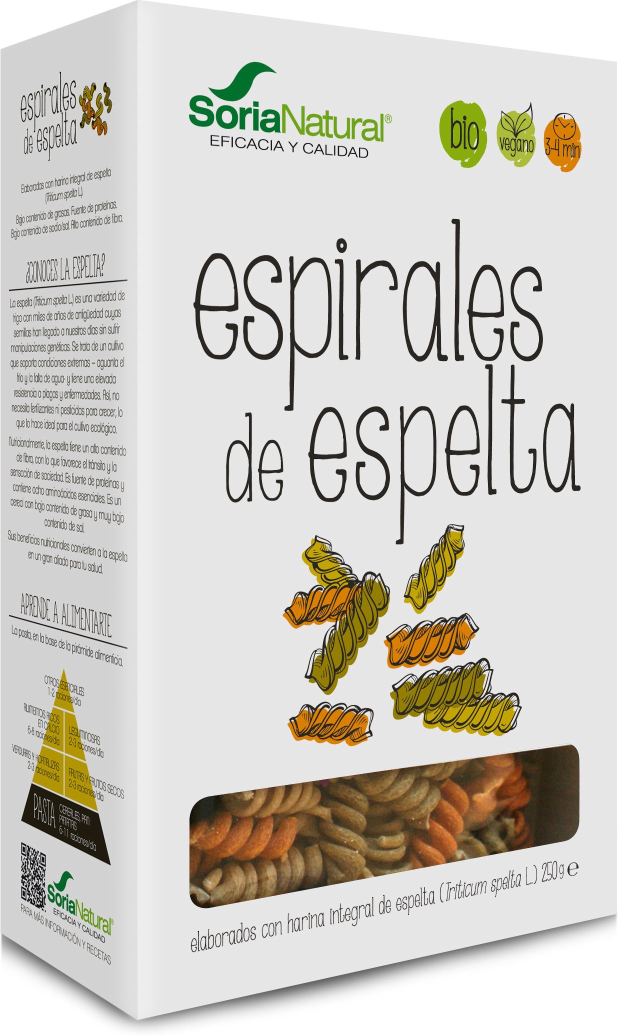 Soria Natural Espirales Integrales Escanda 250 Gramos Soria Natural Espirales Integrales Escanda 250 Gramos