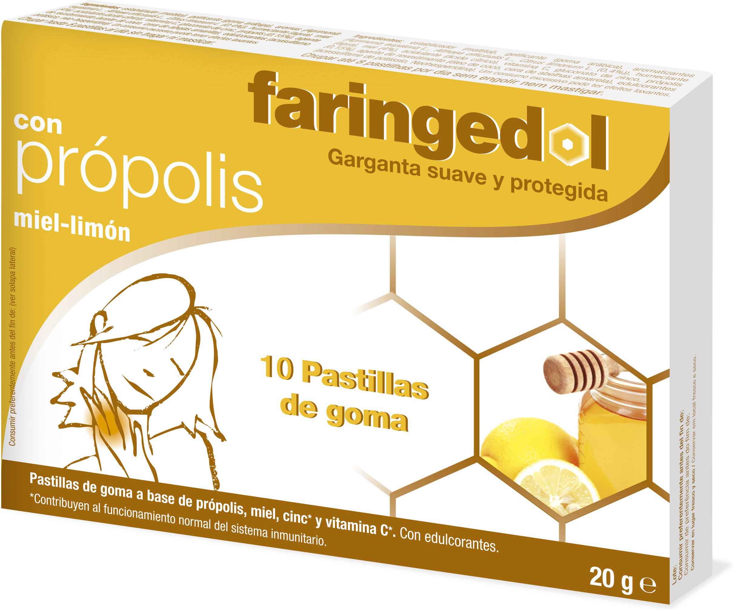 Faringedol 10 Pastillas Miel- Limon Faringedol 10 Pastillas Miel- Limon