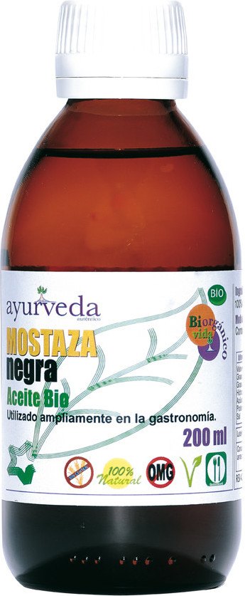 Ayurveda Aceite Mostaza Negra 200 Ml Ayurveda Aceite Mostaza Negra 200 Ml