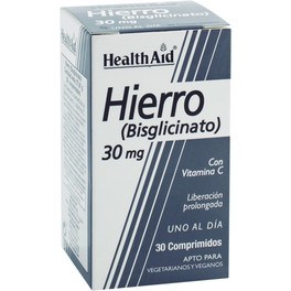Health Aid Hierro Bisglicinato 30 Mg 90 Comp