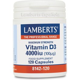 Lamberts Vitamina D 4000 Ui 100µg 120 Tabs