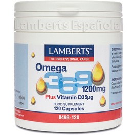 Lamberts Omega 3,6,9 1200mg Mas Vitamina D3 5ág 120cap