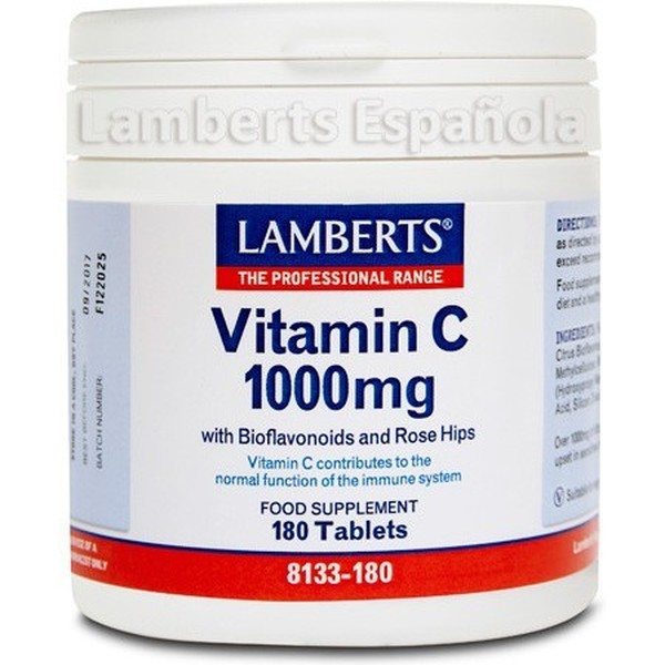 Lamberts Vitamine C 1000mg 180tab Avec Bioflavonoïdes
