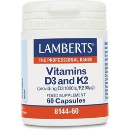Lamberts Vitamina D 3 1000 Ui Y Vit K2 90 Ug 60 Cap