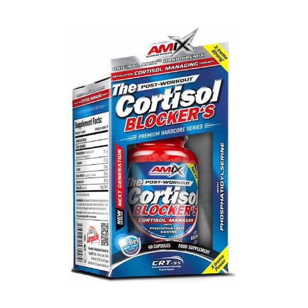 Amix Cortisol Blocker's 60 caps - Controla los Niveles de Cortisol / Contiene Fosfatidilserina y Vitamina B6