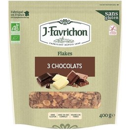 J.favrichon Flakes 3 Chocolates 400gr - Cereales Sin Gluten