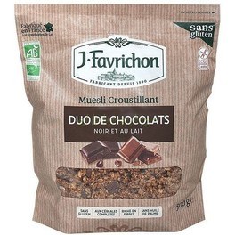 J.favrichon Crunchy Muesli Duo De Chocolates 500 G
