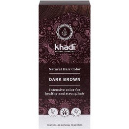Khadi Herbal Color Castaño Oscuro 100 G
