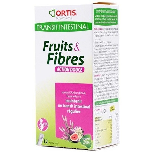 Ortis Frutas & Fibras Clasico Embarazada 12 Sticks