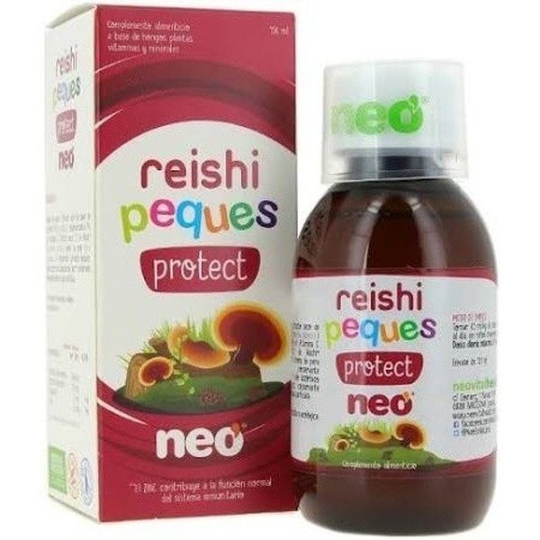 Neo Reishi - Peques Protect - 150 gr Sirop pour enfants à base de REISHI, VITAMINE C et ZINC - Goût poire