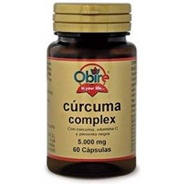 Obire Curcuma 5000 Mg (95%) +vit C+ Pimienta 60 Caps