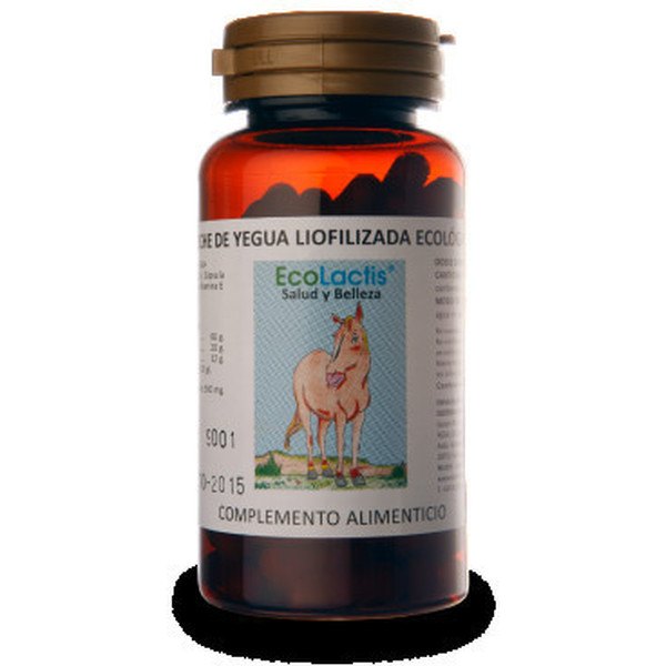 Leite de égua liofilizado orgânico Ecolactis 90 cápsulas