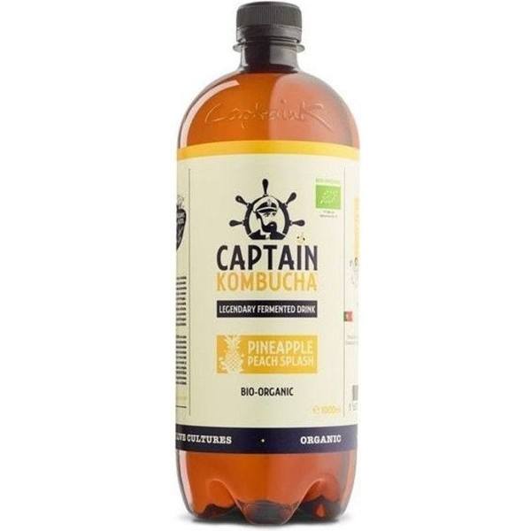 Captain Kombucha Pineaple Peach Splash 1 Litro
