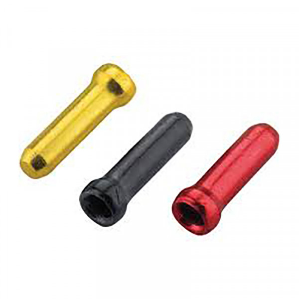 Jagwire Caja Terminal Cable Rojo/dorado/negro (90 Unidades)