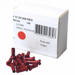 Dt Swiss Caja 100 Cabecillas Dt Aluminio Rojo 2 Mm