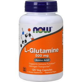 Now L-glutamina 500 Mg 120 Caps