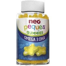Neo Peques - Gummies Omega 3 y DHA de Origen Vegetal 30 Uds - Gominolas a Base de Colina y Vitaminas