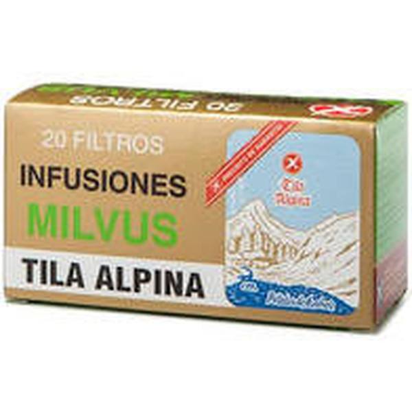 Milvus Tila Alpina 20 Filtros Con Petalos De Azahar
