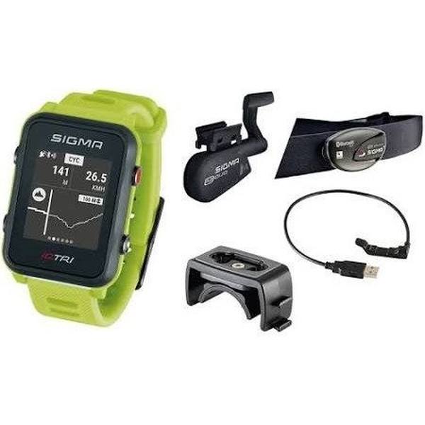 Sigma Pulsometro Id.tri Neon Green Set