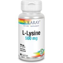 Solaray L Lysine 500 Mg 60 Caps