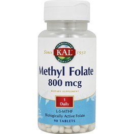 Kal Methyl Folate 800mcg 90 Comp (Antes Ultra Folate )