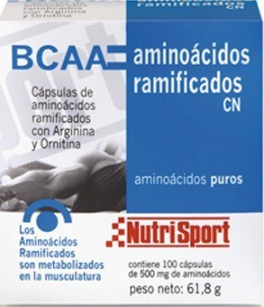 Nutrisport Aminoacidos Ramificados CN (BCAA) 500 mg x 100 caps Nutrisport Aminoacidos Ramificados CN (BCAA) 500 mg x 100 caps
