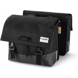 Recycled Double Bicycle Bag 40L - Black Grey