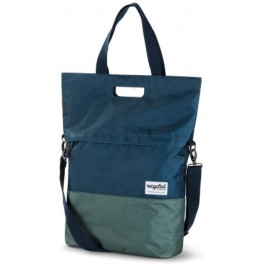Recycled Shopper Bicycle Bag 20L - Blue Green
