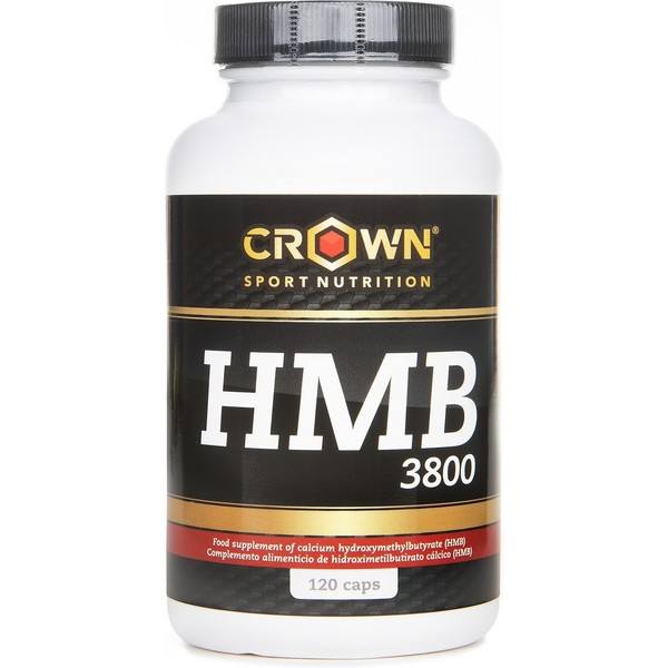 Crown Sport Nutrition HMB 3800/950 mg 120 cápsulas, porção científica de HMB por porção