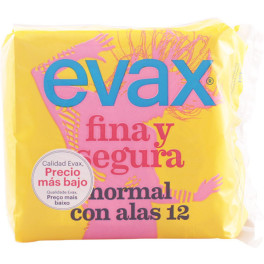 Evax Fina&segura Compresas Alas Normal 12 Uds Mujer