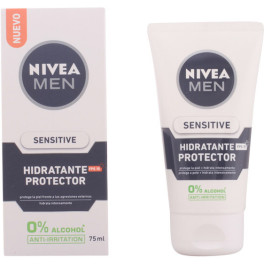 Nivea Men Sensitive Protector Hidratante 0% Alcohol Spf15 75 Ml Hombre