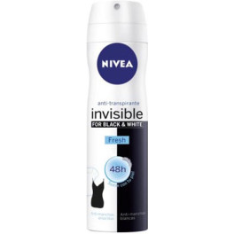Nivea Black & White Invisible Fresh Deodorant Vaporizador 200 Ml Mujer