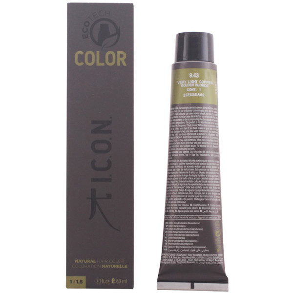 I.c.o.n. Ecotech Color 9.43 Very Light Copper Golden Blonde 60 Ml Unisex