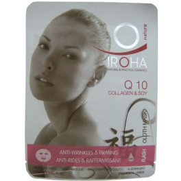 Iroha Nature Tissue Mask Antiwrinkles Q10 + Ha 1 Use Mujer
