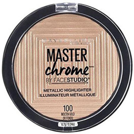 Maybelline Master Chrome Metallic Highlighter 100-molten Gold Mujer