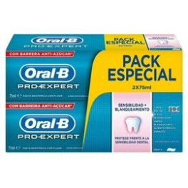 Oral-b Pro-expert Sensibilidad&blanqueante Dentifrico Lote 2 X 75ml Unisex