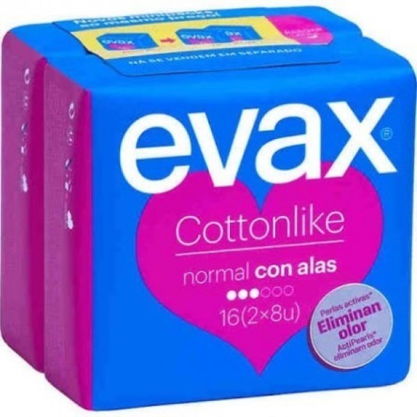 Evax Cottonlike Compresas Normal Alas 16 Uds Mujer