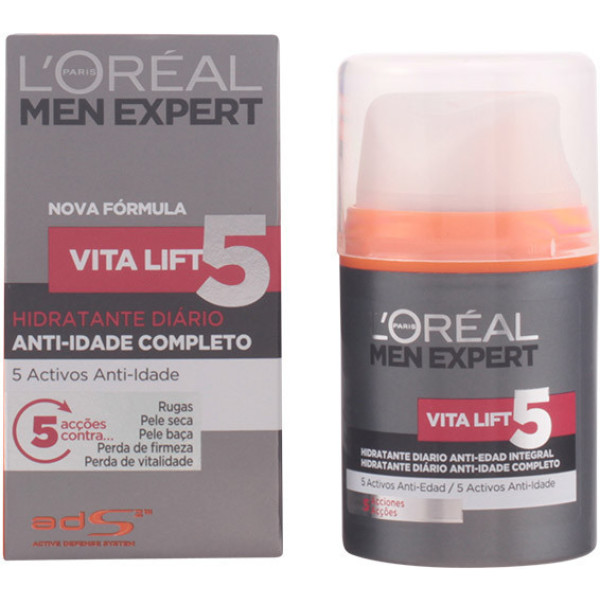 L'oreal Men Expert Vita-lift 5 Soin Anti-age 50 Ml Hombre