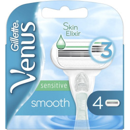 Gillette Venus Smooth Sensitive Cargador 4 Uds Mujer