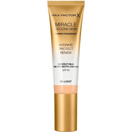 Max Factor Miracle Touch Second Skin Found.spf20 3-light 30 Ml Mujer