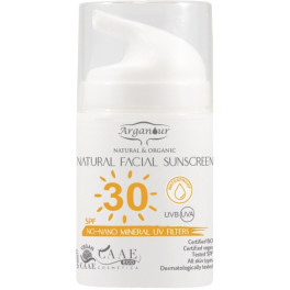 Arganour Natural&organic Facial Sunscreen Spf30 50 Ml Unisex