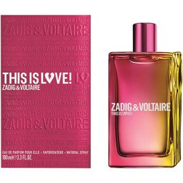 Zadig & Voltaire This Is Love Pour Elle Eau de Parfum Vaporizador 100 Ml Mujer