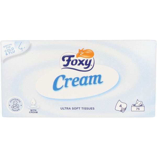 Foxy Facial Cream Pañuelos Pieles Sensibles 75 Uds Unisex