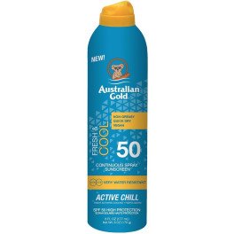Australian Gold Fresh & Cool Continuous Spray Sunscreen Spf50 177 Ml Unisex