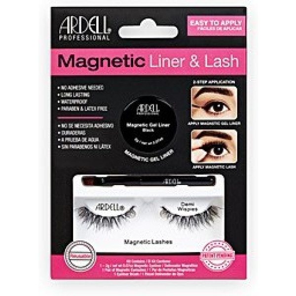 Ardell Magnetic Liner & Lash Demi Wispies Liner + 2 Wimpern Unisex